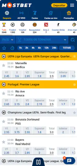 aplicação móvel mostbet download
