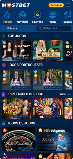 navegação mobile app mostbet baixar